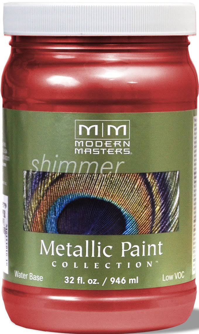 Modern Masters ME513-32 Metallic Paint - Sashay Red, 32oz