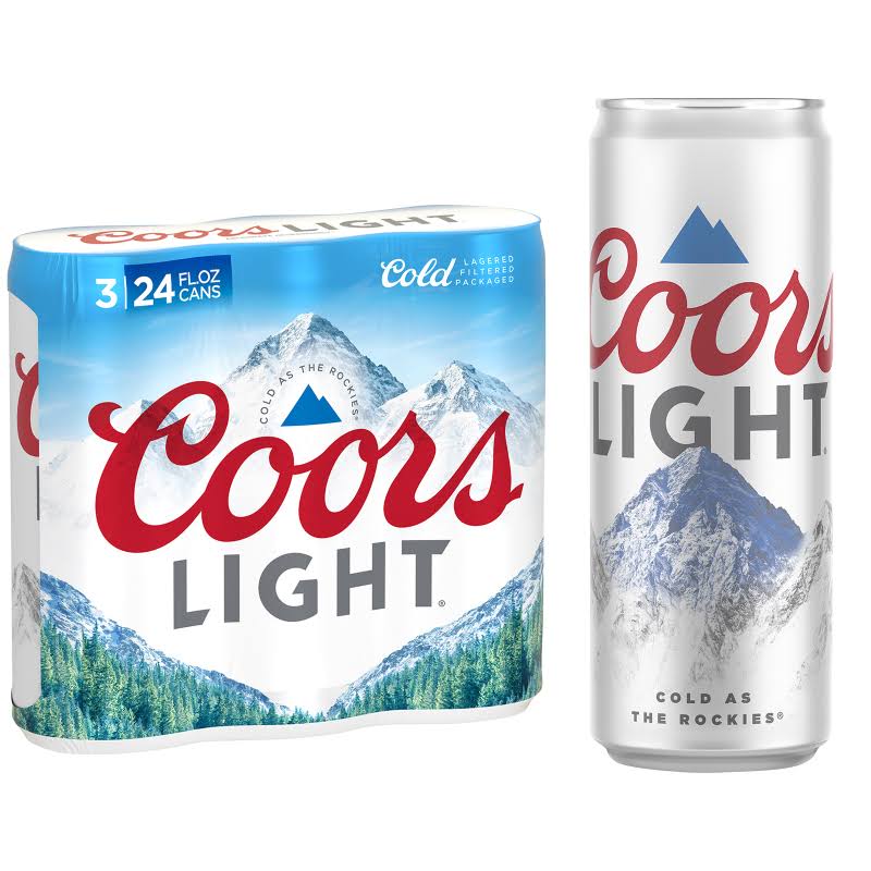 Coors Light Beer - 24oz, 3 Pack