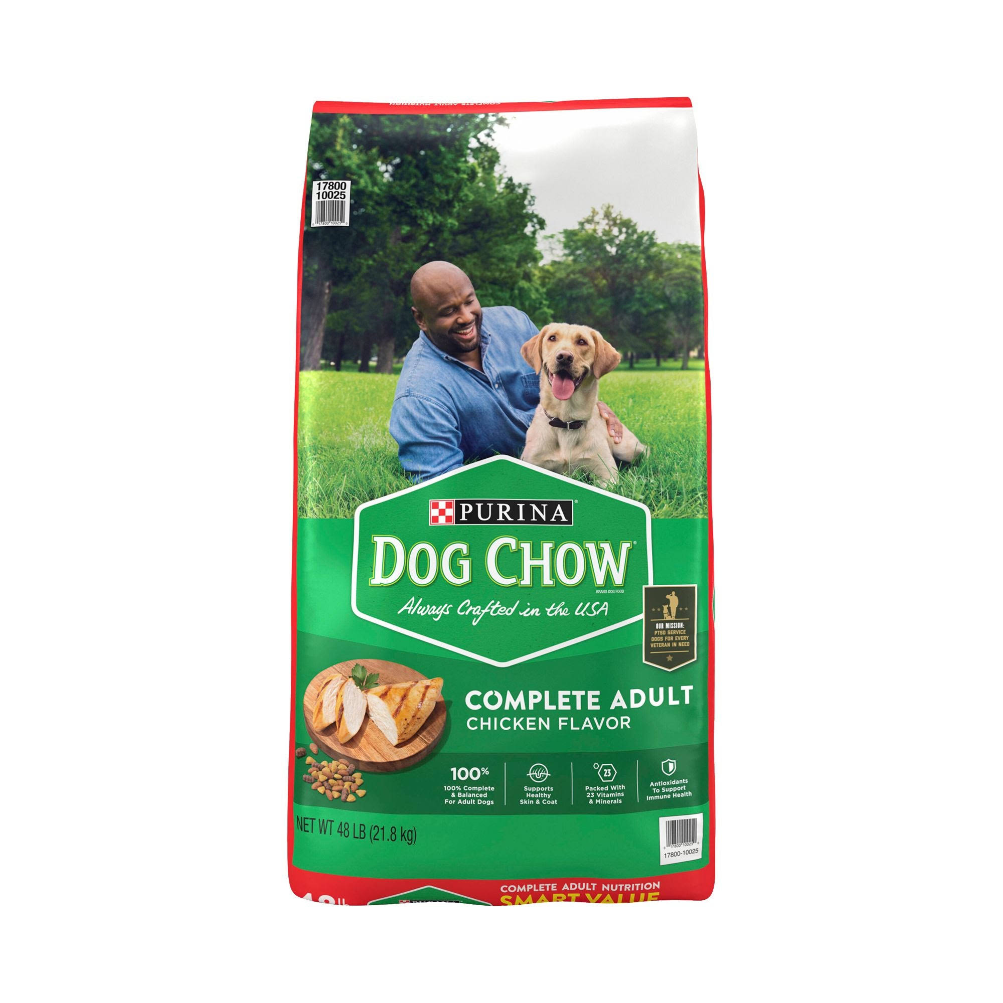 Purina Dog Chow Complete Adult Dry Dog Food w/ Chicken Flavor 48 lbs.