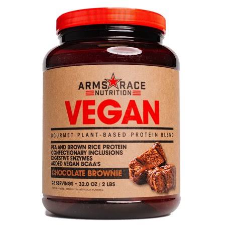 Arms Race Nutrition Vegan - Gourmet Plant-Based Protein Blend, 28 Servings (Chocolate Brownie)