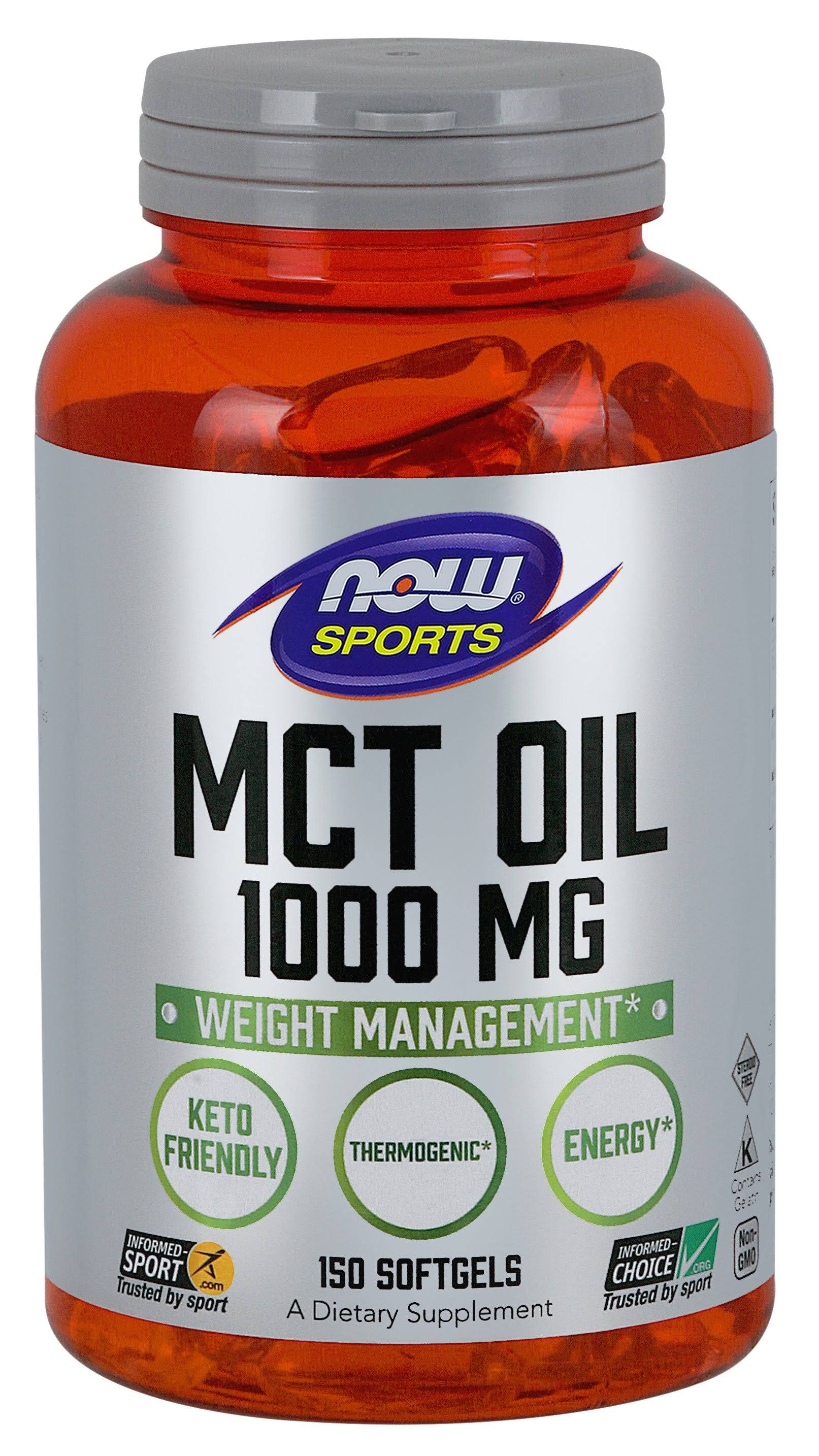 Now Sports MCT Oil - 100mg, 150 Softgels