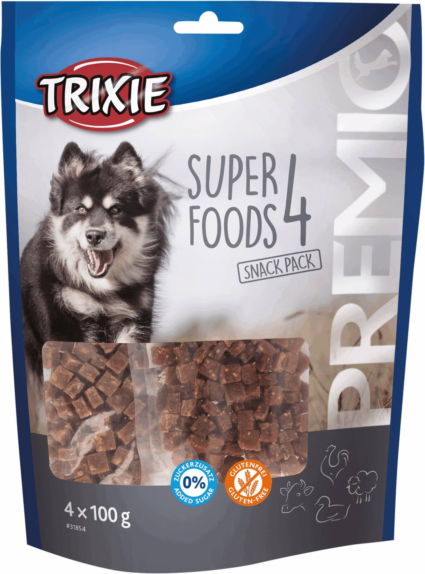 Trixie Premio - 4 Superfoods (Chicken, Duck, Steak, Lamb) 4x100gr