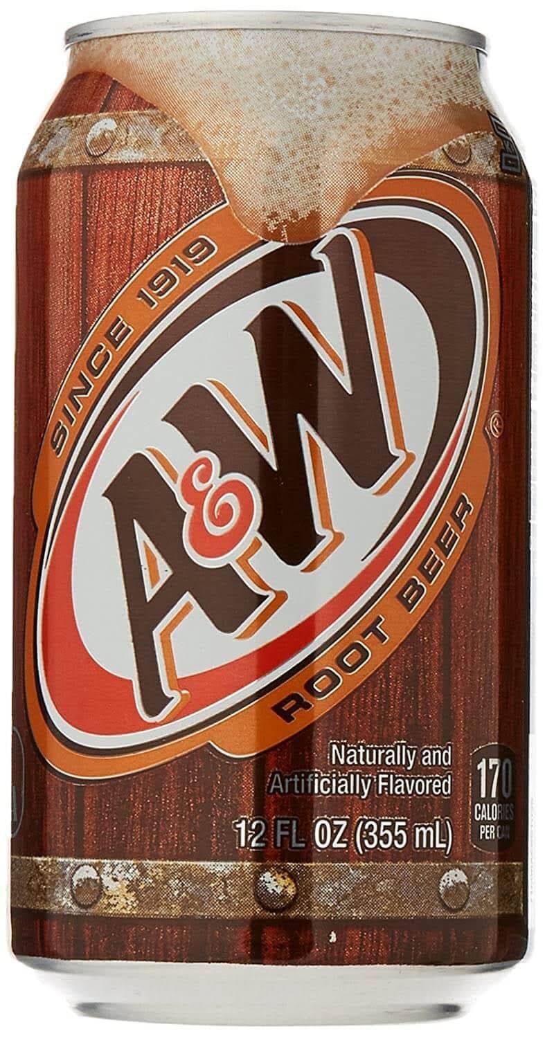 A&W Caffeine Free Root Beer - 12oz, 24ct