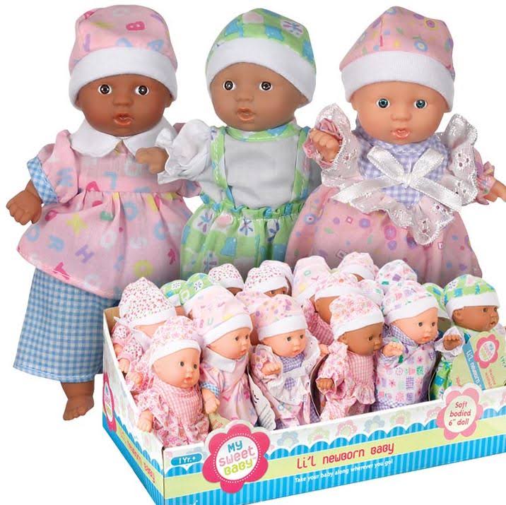 Toysmith Mini Baby (Sold Individually - Outfits And Skin Color Vary)