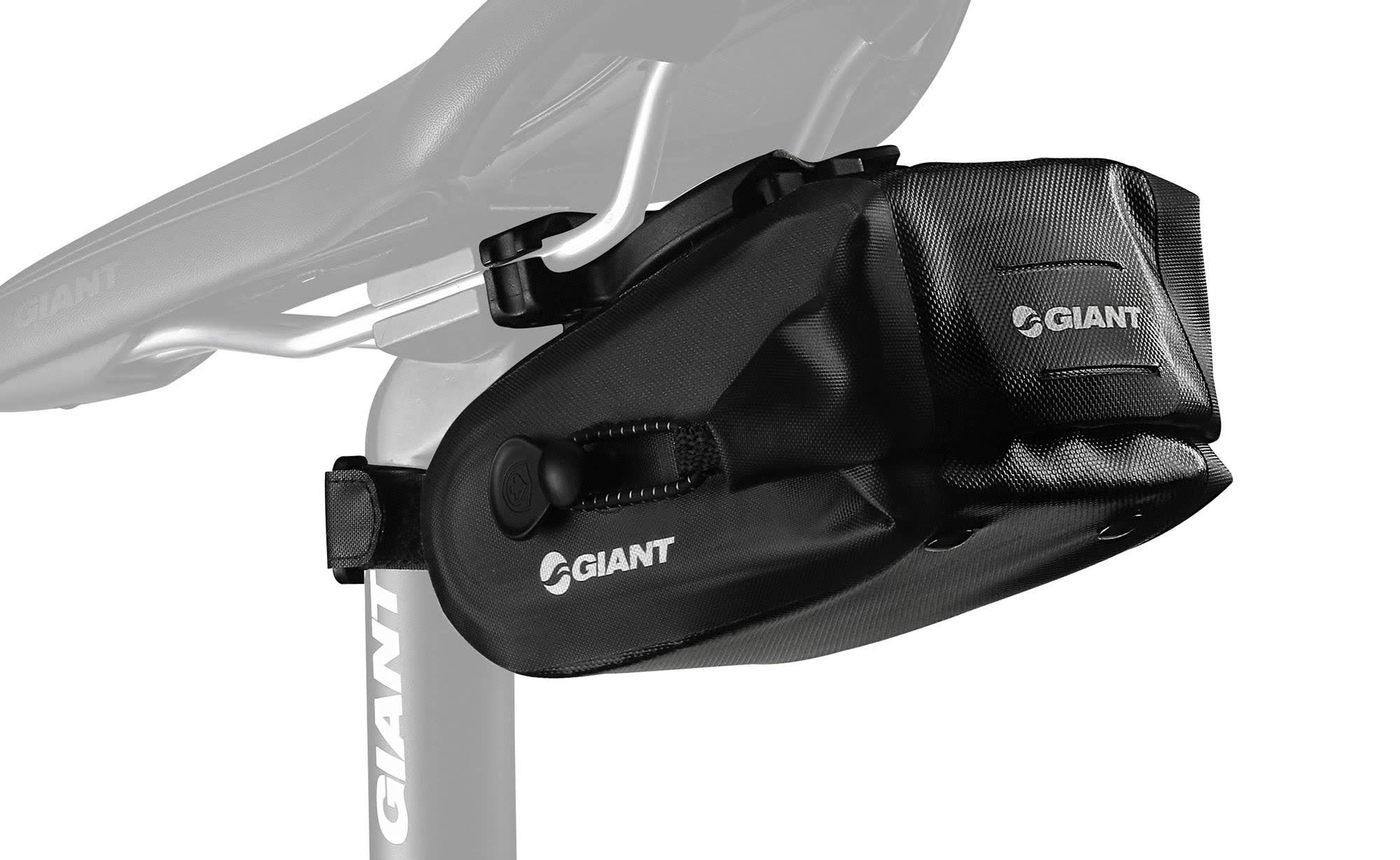 Giant Waterproof Bike Seat Bag - Large, Black