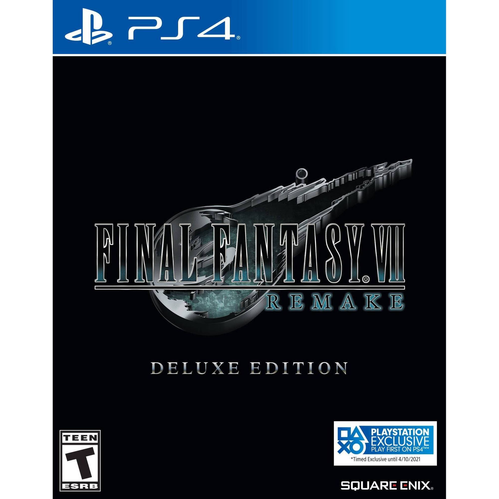 PlayStation 4 Final Fantasy VII Remake Deluxe Edition