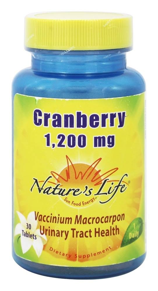 Nature's Life Cranberry Supplement - 1200mg, 30ct