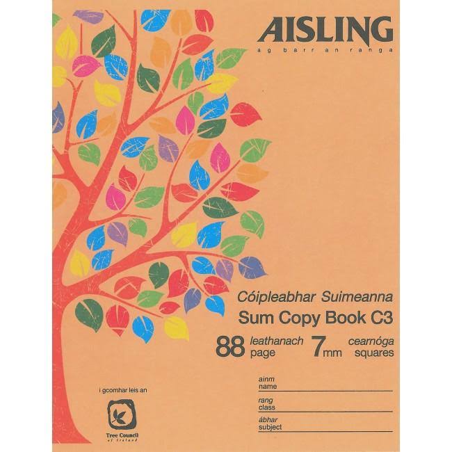 Aisling Sum Copy Book - 88 Pages, 7mm