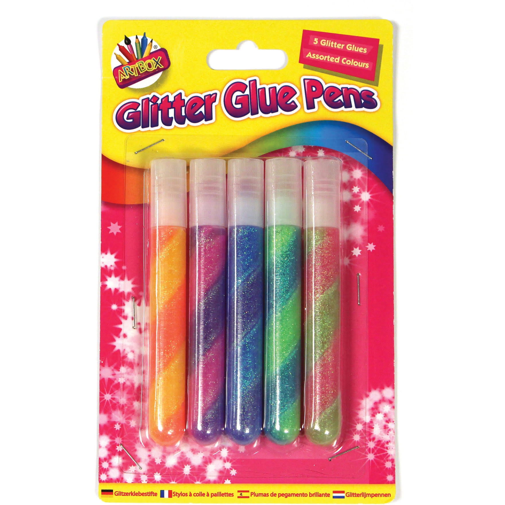 Artbox Swirl Glitter Glue Pens | Pack of 5