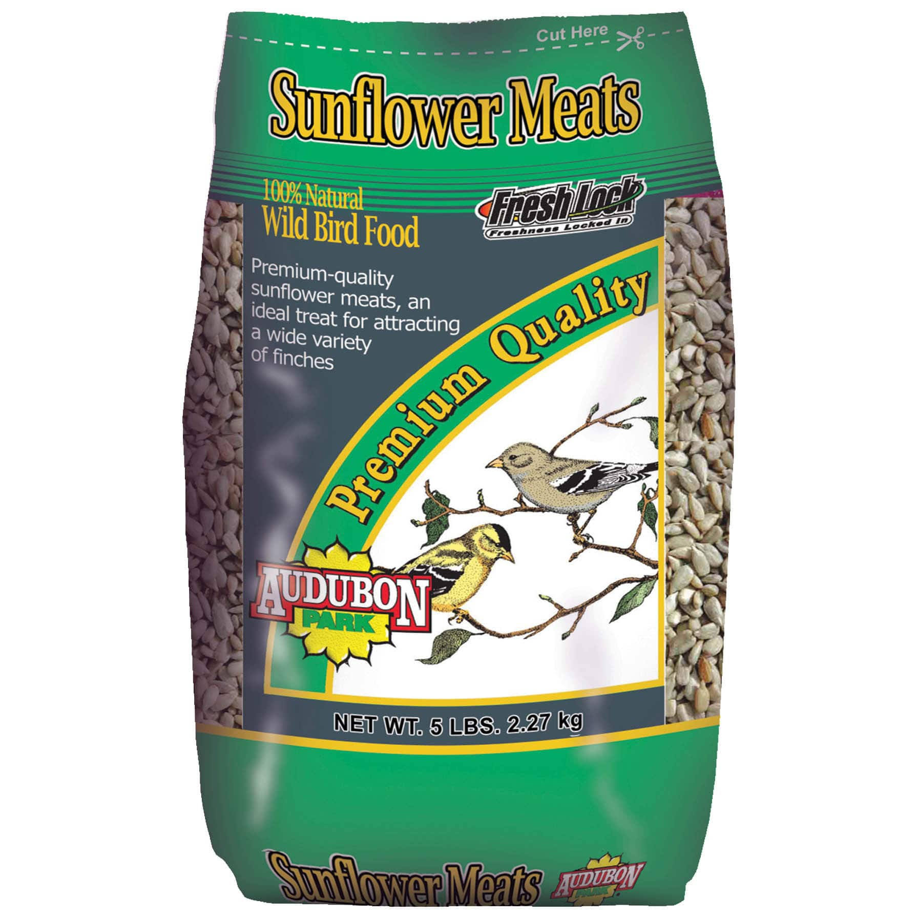 Audubon Park 12224 Wild Bird Food - Sunflower Hearts and Chips, 5lbs