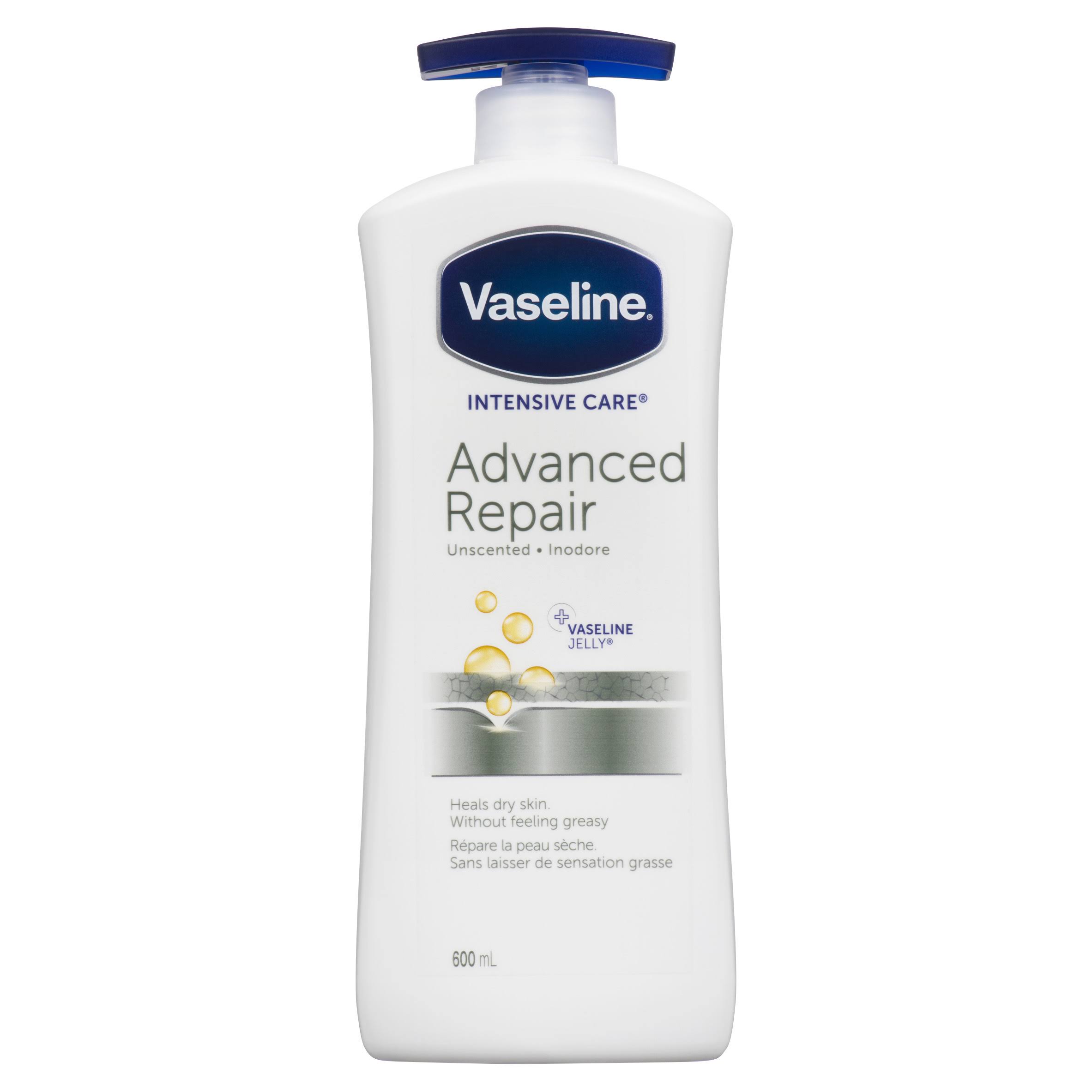 Vaseline Intensive Rescue Lotion - Extra Strength, Unfragranced, 600ml