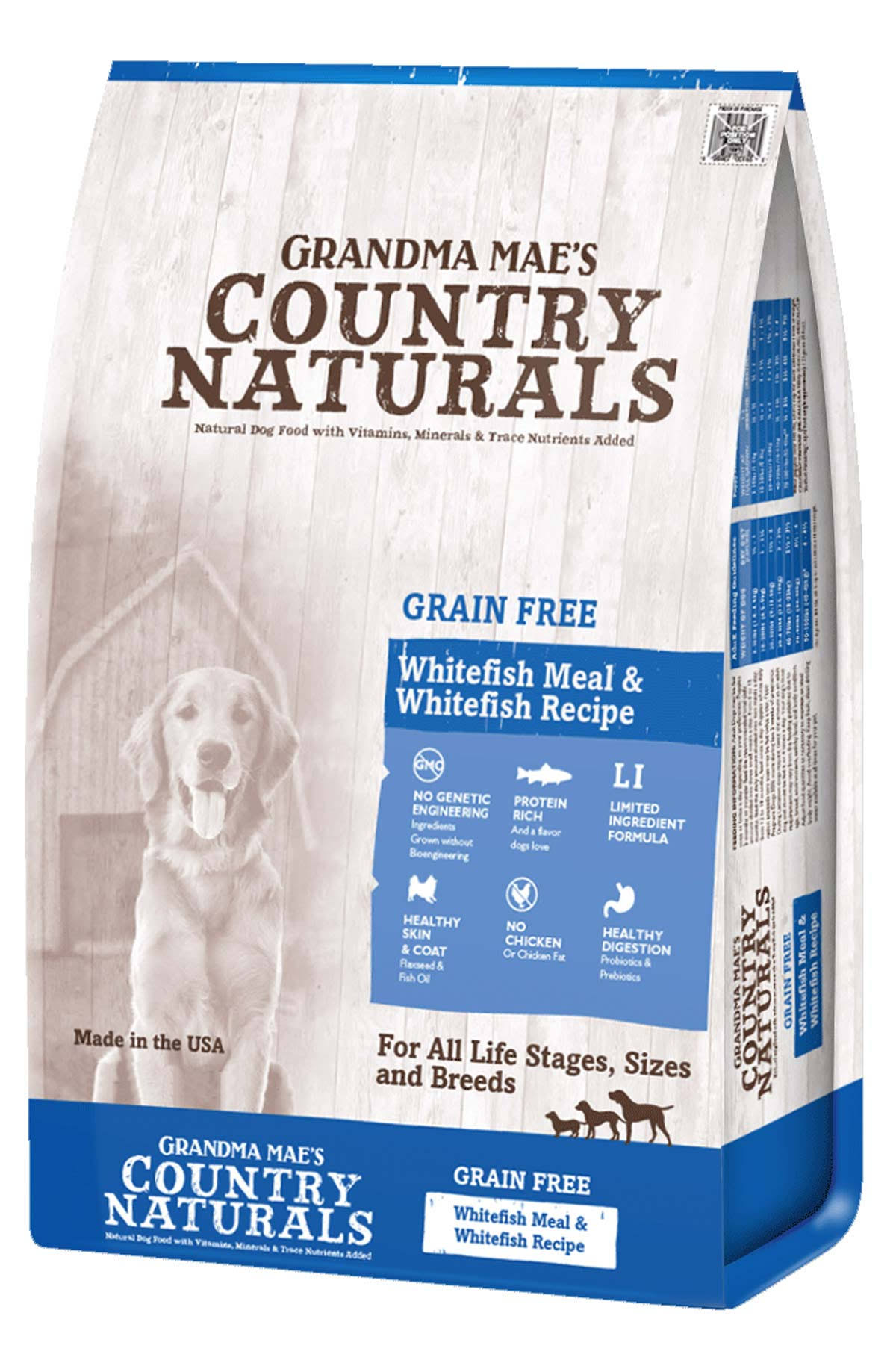 Grandma Mae's Country Naturals Grain Free Whitefish Dog Food