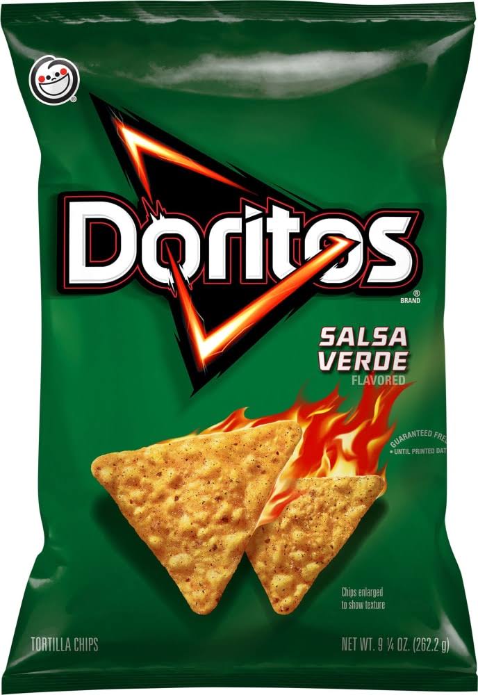 Doritos Salsa Verde Flavored Tortilla Chips 9.25 oz
