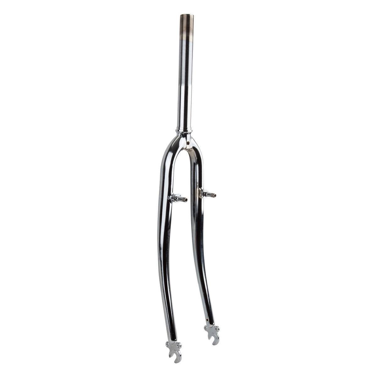 Sunlite Hybrid Bicycle Threaded Fork - Silver, 1", 700C