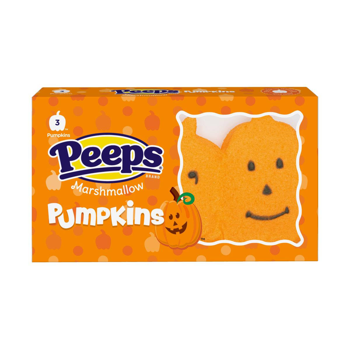 Peeps Halloween Marshmallow Pumpkins 3 Pack 42g