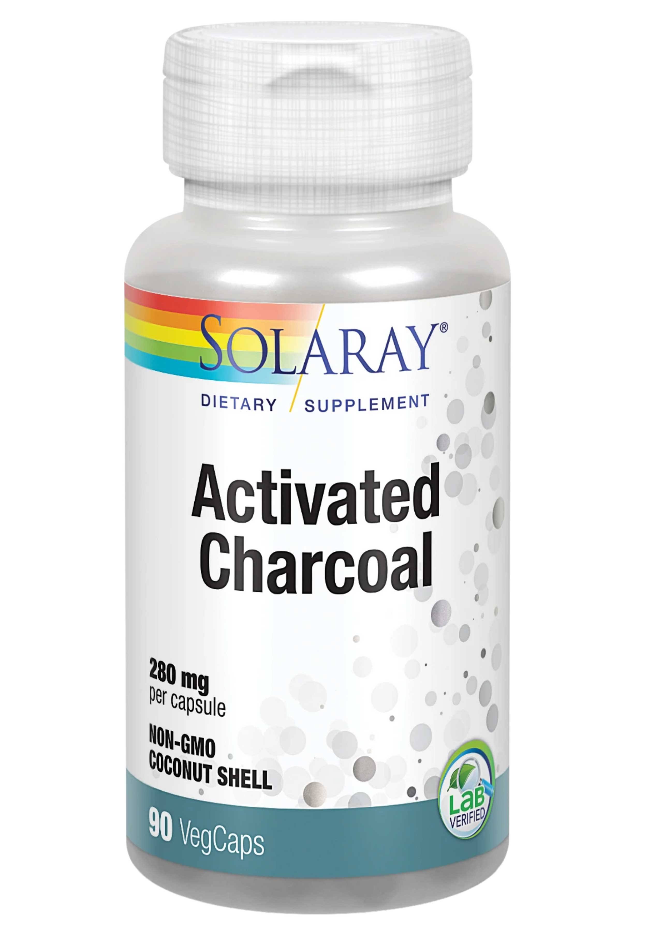 Solaray Activated Charcoal - 280mg, 90 Capsules