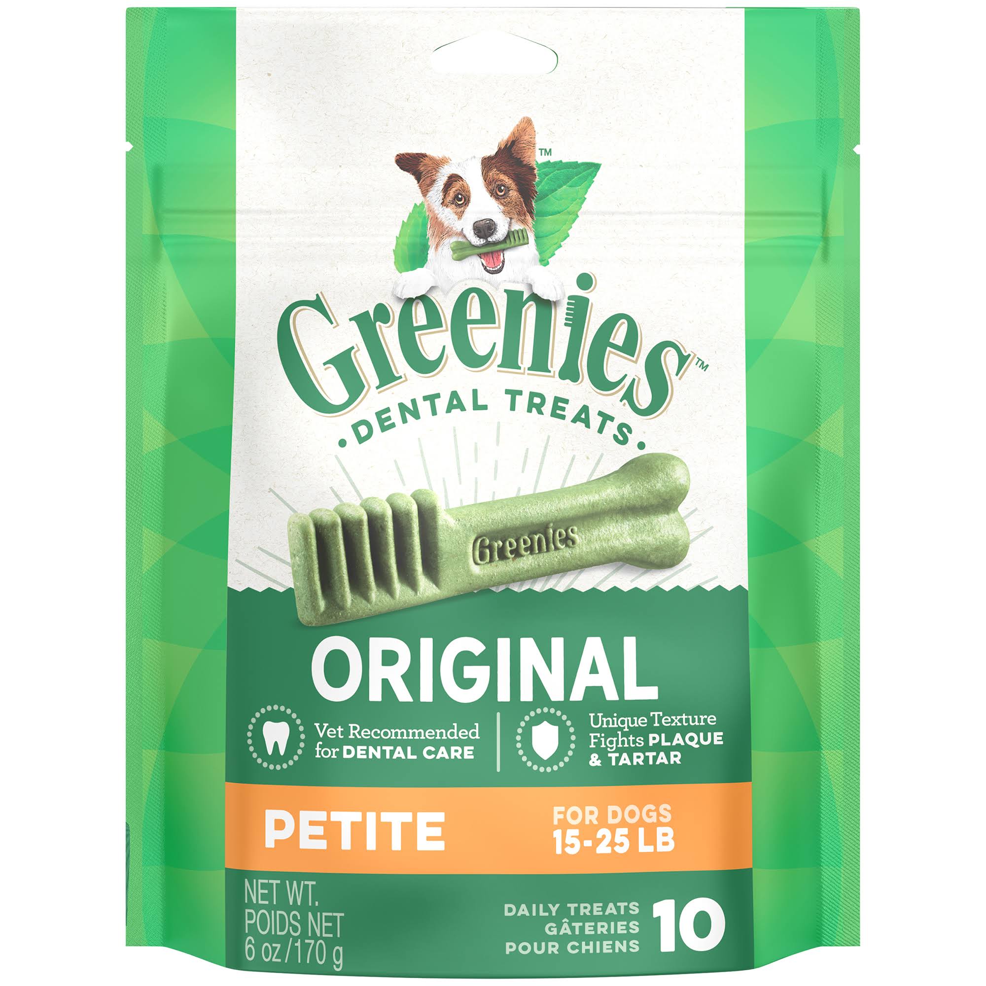 Greenies Dog Dental Chew Treats - Petite, 6oz