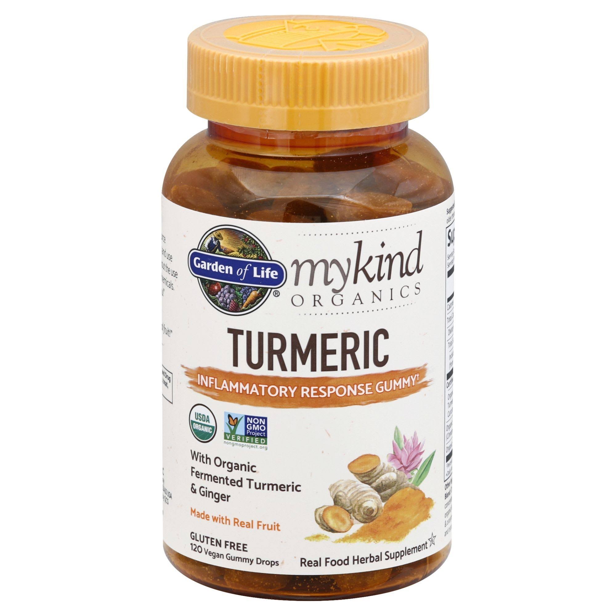Herbal Turmeric - mykind Organics - 120 Gummies - Garden of Life