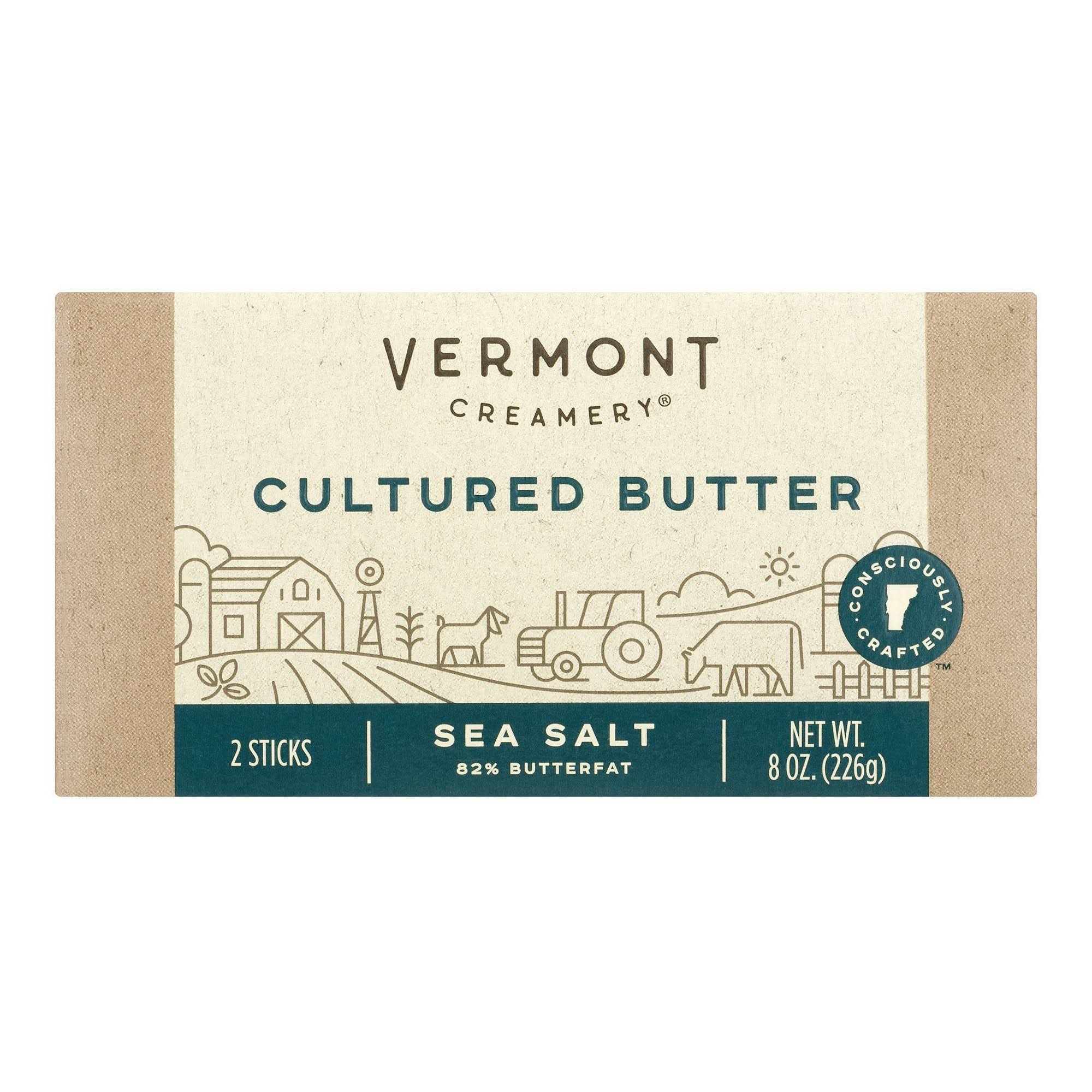 Vermont Creamery Butter, Cultured, with Sea Salt - 2 sticks, 8 oz