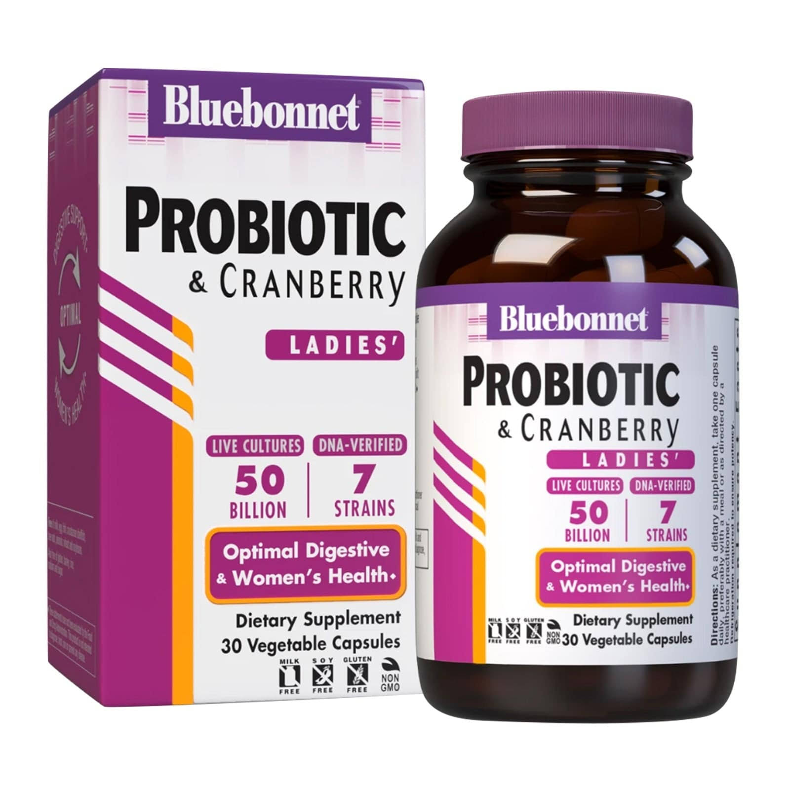 Bluebonnet Ladies Single Daily Probiotic 50 Billion 30 Veg Capsules