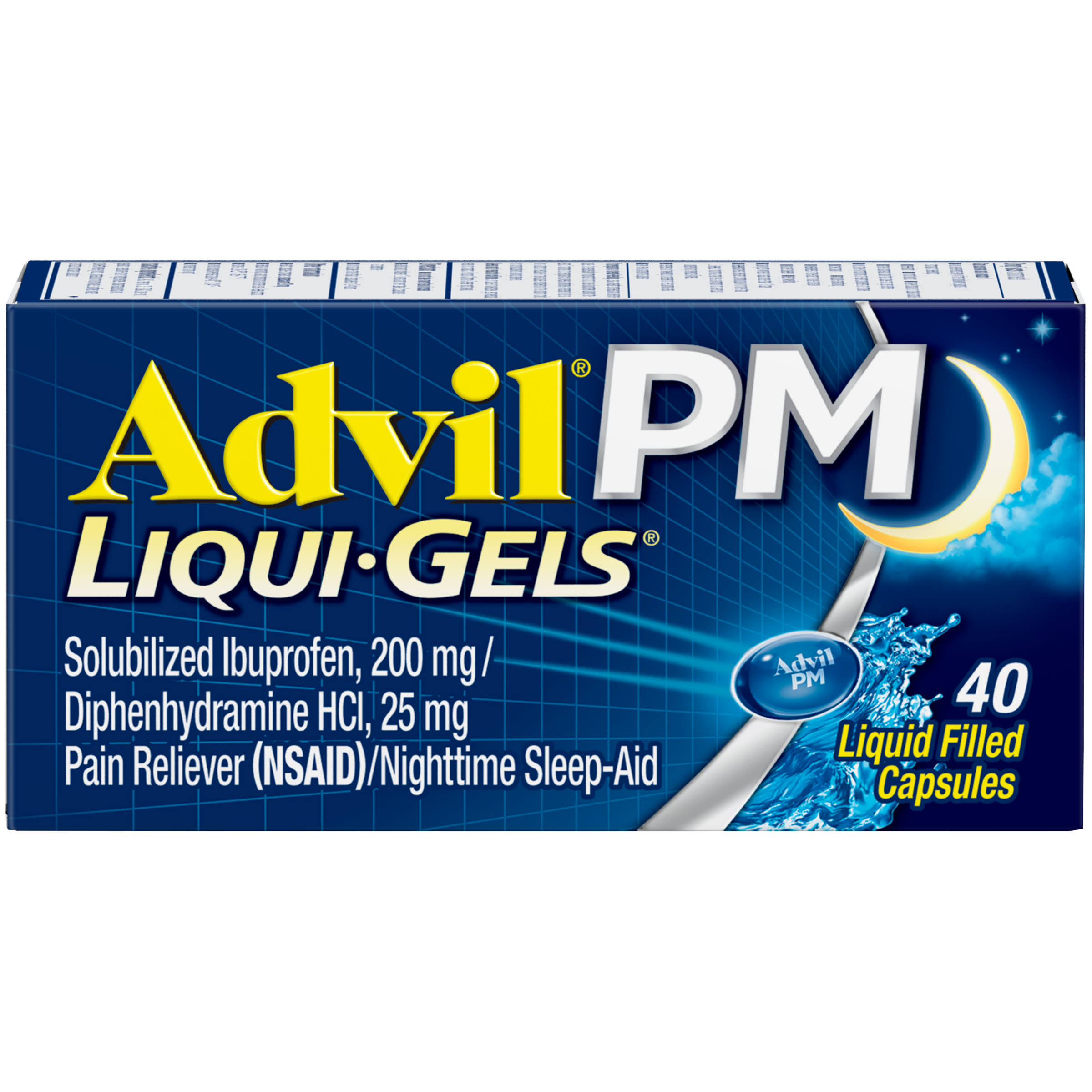 Advil Pm Pain And Nighttime Ibuprofen Sleep Aid Liqui-Gels - 32 Liqui-Gels