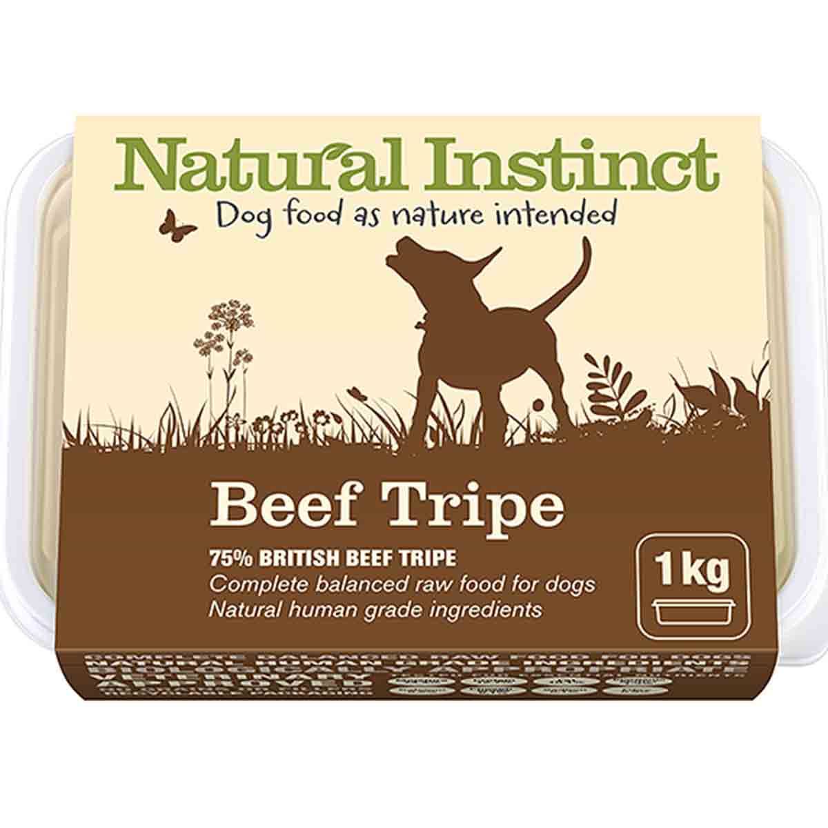 Natural Instinct Dog Natural Food - Beef Tripe, 1kg