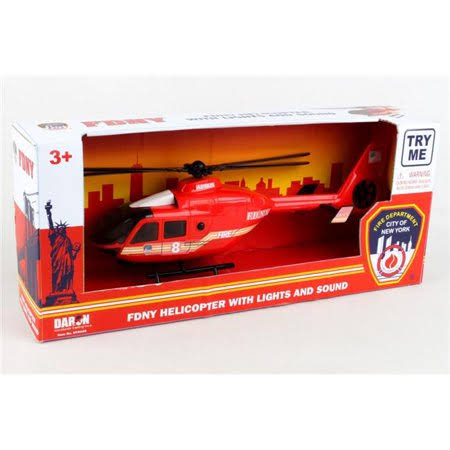Daron Ny9039 Fdny Fire Helicopter With Lights & Sound Toy Daron Toys Multicolor