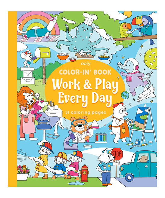 ooly Work & Play Every Day Coloring Book One-Size