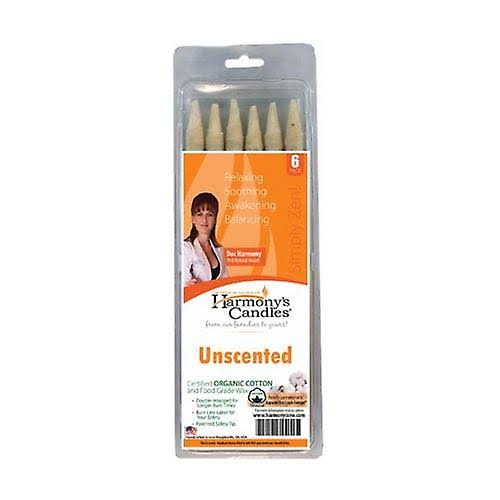 Harmony Cone Ear Candles Unscented - 6pk