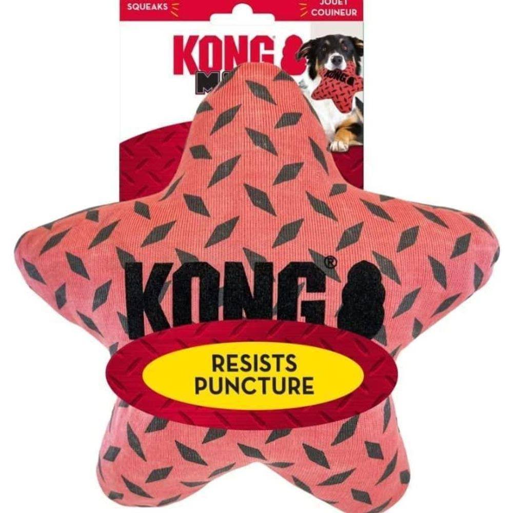 Kong Maxx Star Medium Large Tough Plush Squeak Toy For Dogs by Budget Pet Products