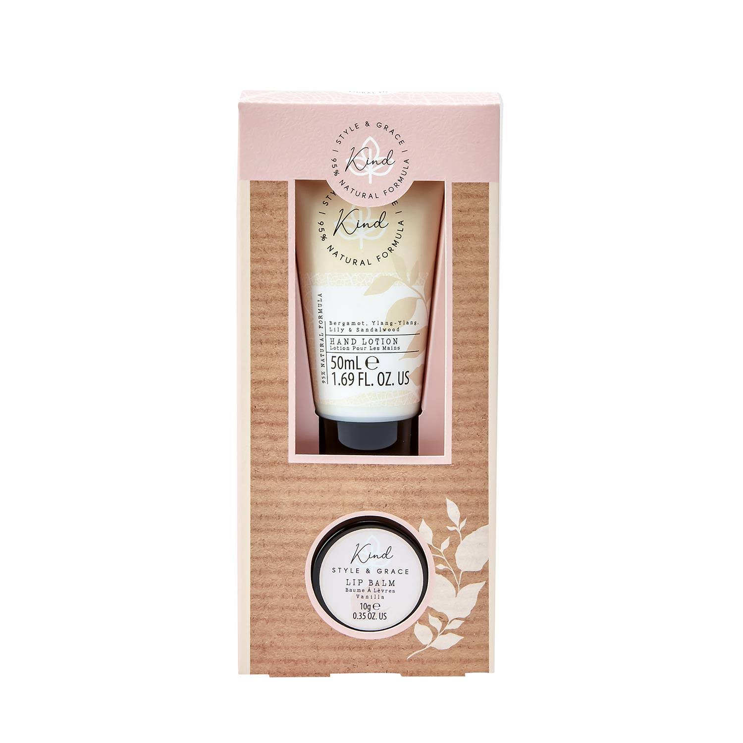 Style & Grace Kind Rescue Gift Set 50ml Hand Lotion + 10g Lip Balm