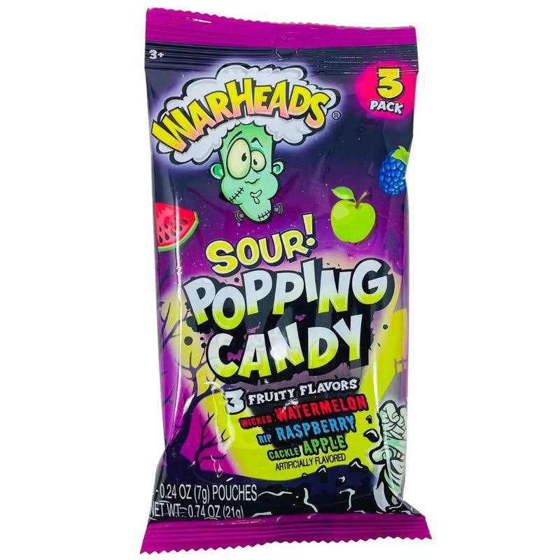 Warheads Sour Popping Candy - Assorted - 21g