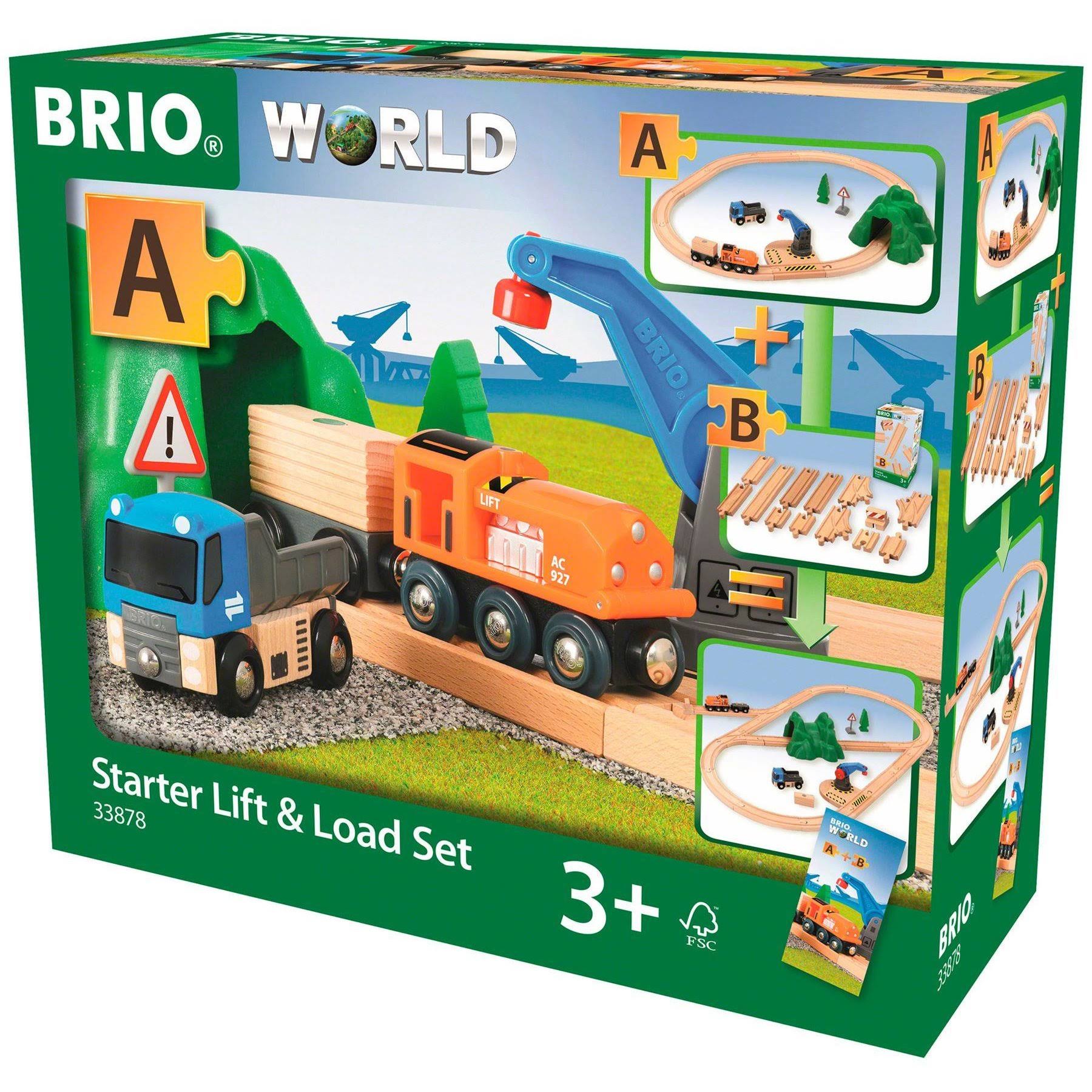 Brio Railway Starter Lift and Load Set Toys