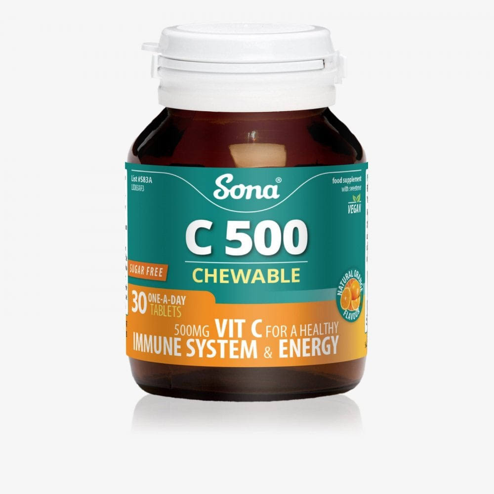 Sona C500 Chewable Vitamin C 500mg 90 Tabs