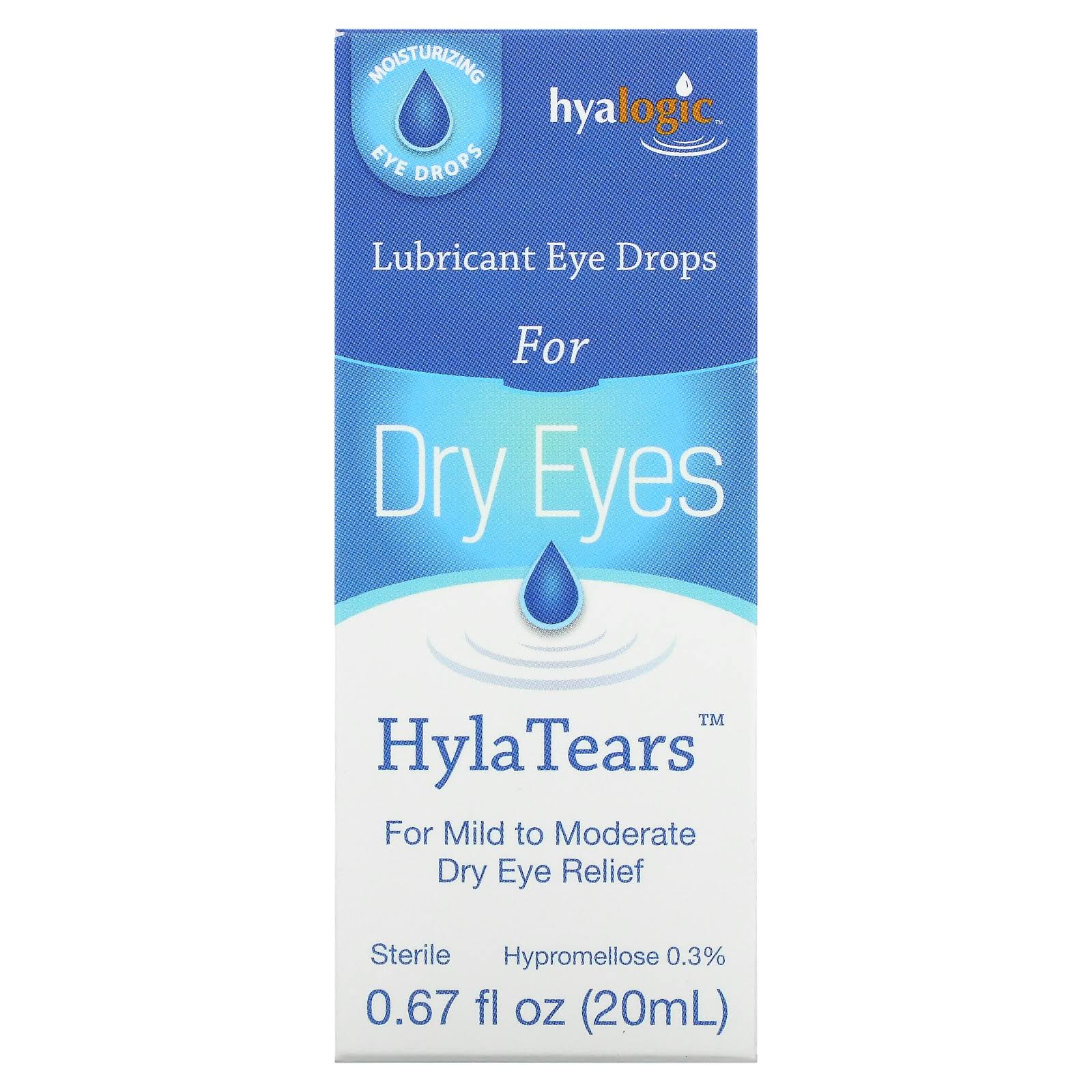 Hyalogic HylaTears Lubricant Eye Drops | Hyaluronic Acid Dry Eye Relie