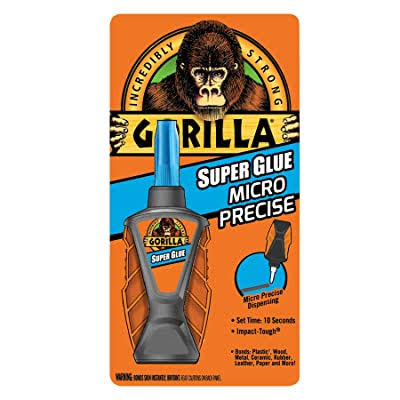 Gorilla Micro Precise Super Glue, 5,5 Gram, Clear, Pack Of 1