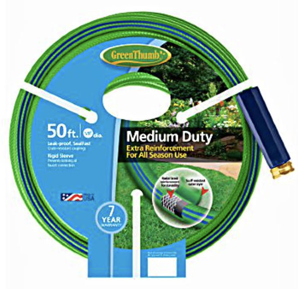 Green Thumb Medium Duty Garden Hose - 5/8" X 50'