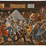What makes professional football player Ernie Barnes the most expressive painter of sports?