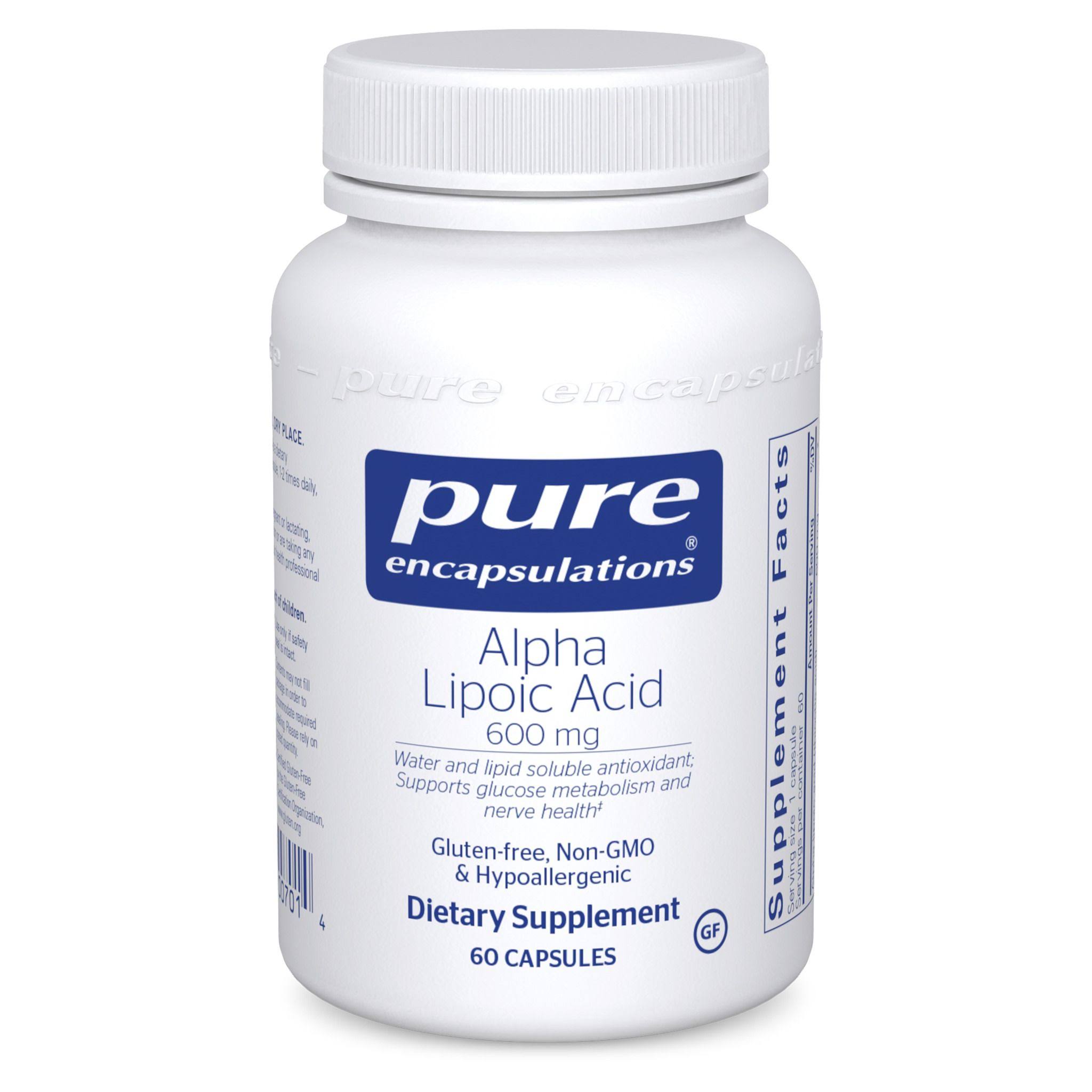 Pure Encapsulations Alpha Lipoic Acid Supplement - 600mg, 60ct