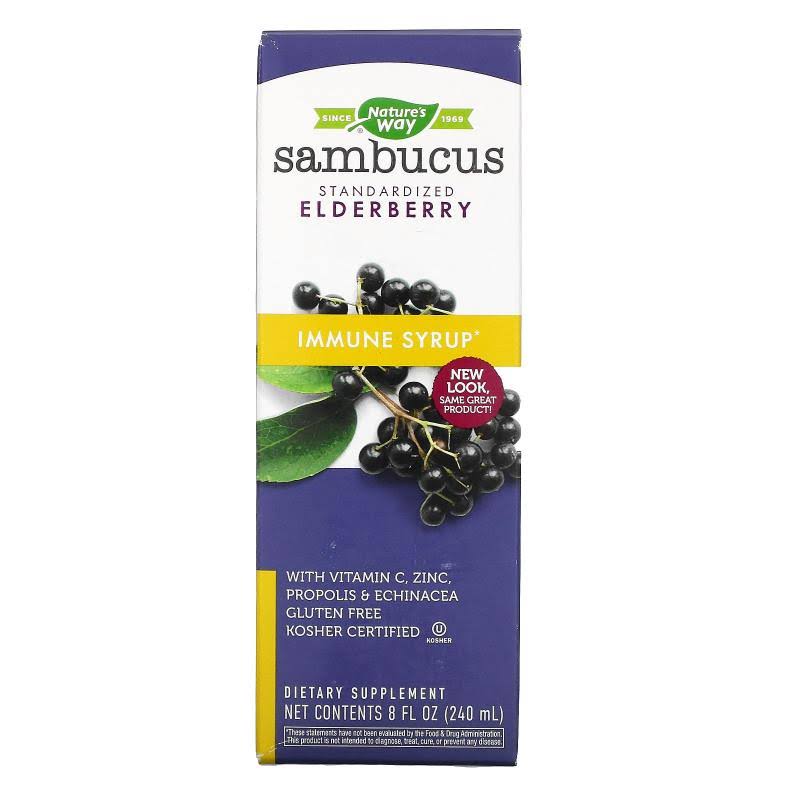 Nature's Way Sambucus Elderberry Immune Syrup - 8oz