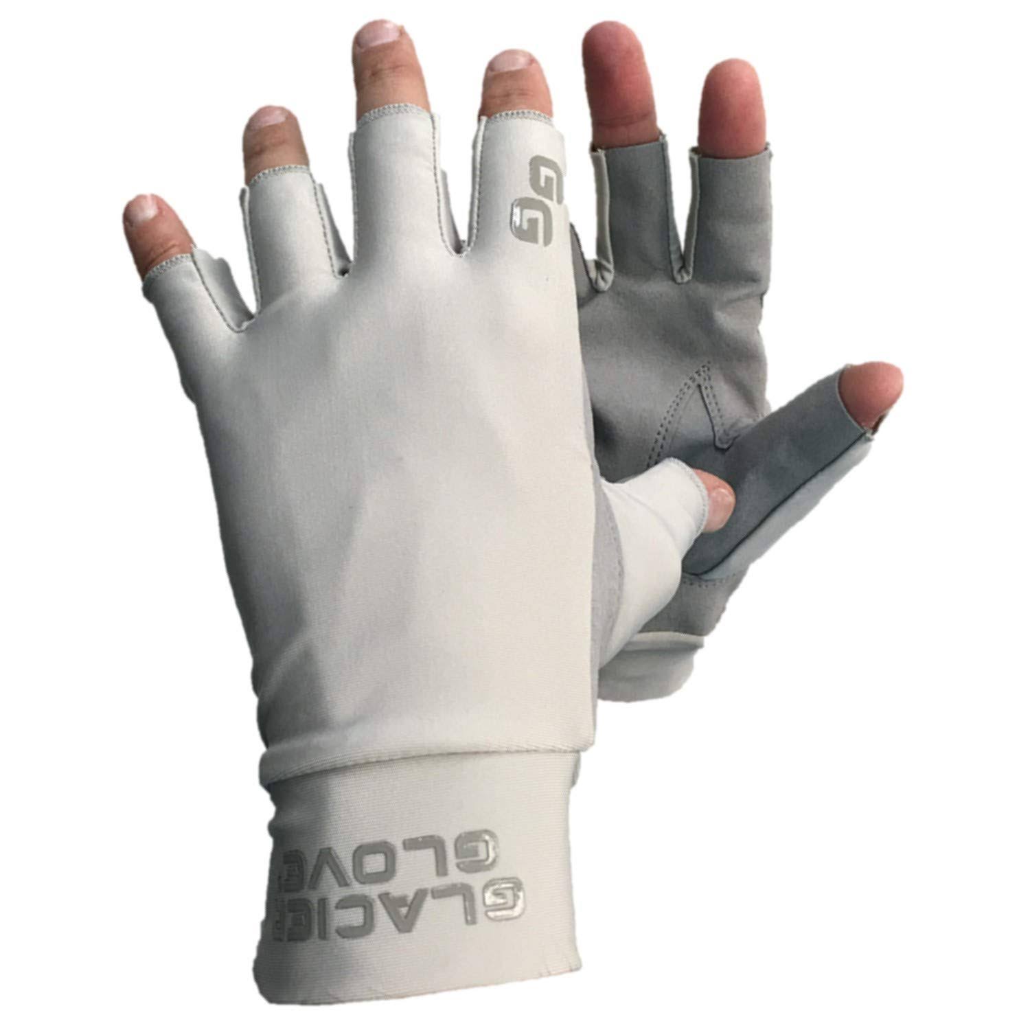 Glacier Glove 007GP-XL Synthetic Leather Sunglove - Palm Gray, XLarge