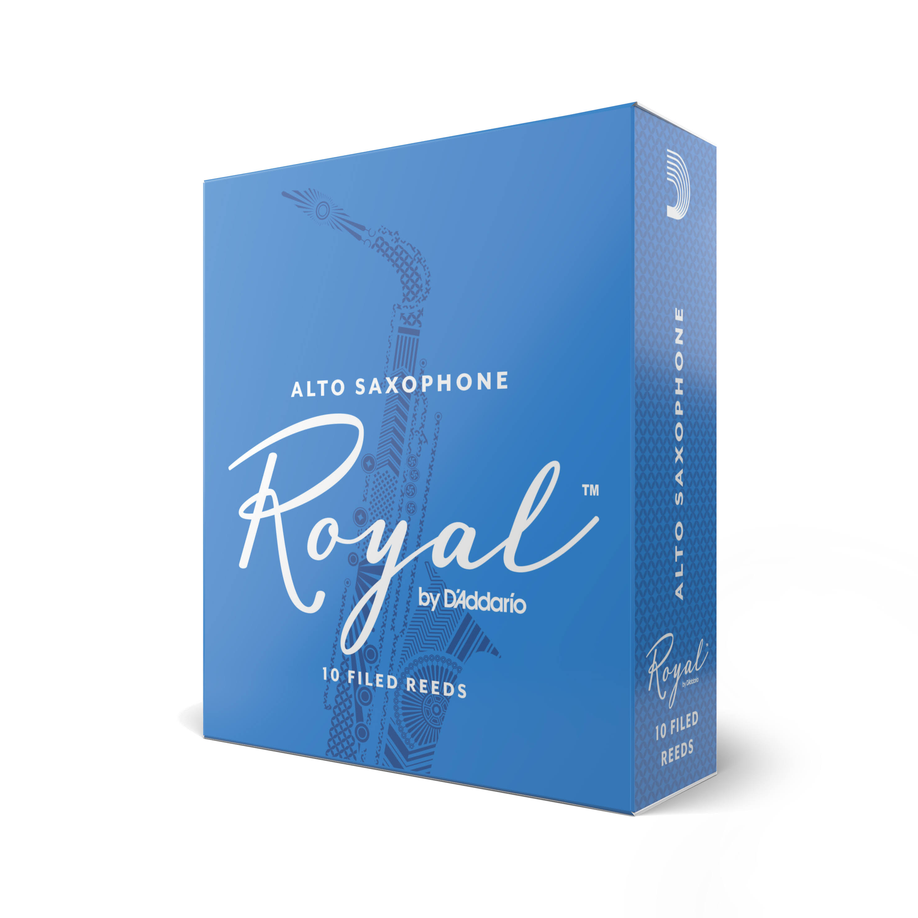 Rico Royal Alto Saxophone Reeds - 3.5 Strength, 10pcs