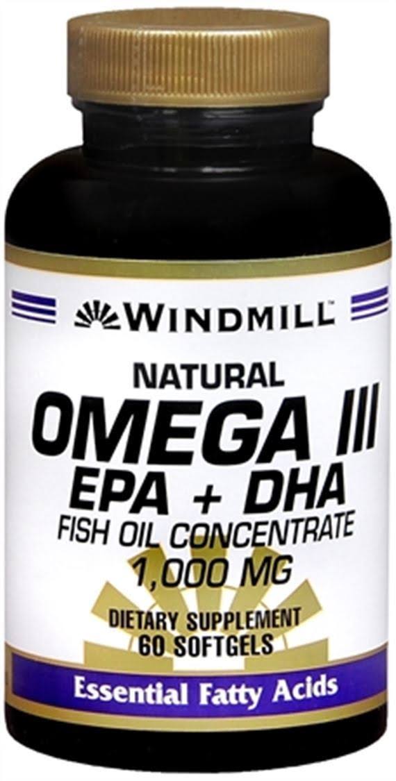 Windmill Omega III EPA DHA Supplement - 1000mg, 60ct