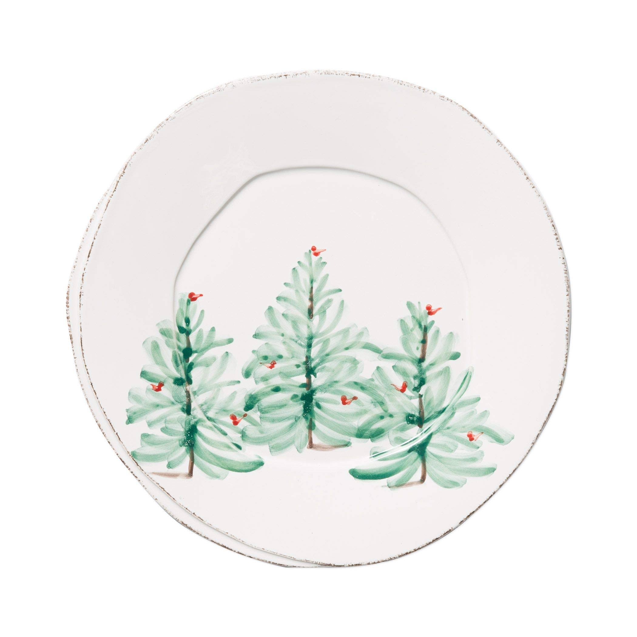 Vietri Lastra Melamine Holiday Dinner Plate