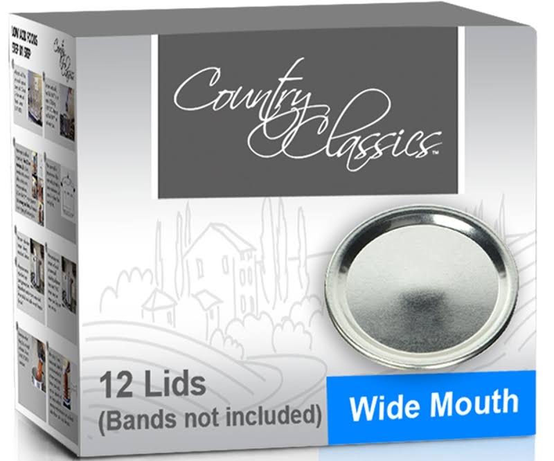 Country Classics 12-Pack Wide Mouth Lids