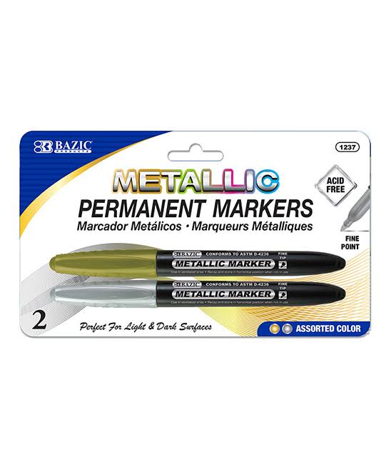 Bazic Metallic Markers - x2