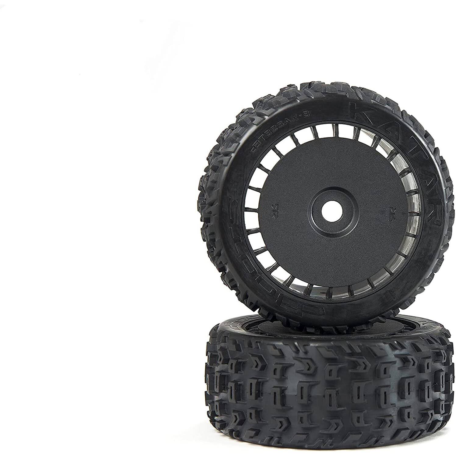 Arrma ARA550097 dBoots Katar T Belted 6s Tire Set Glued (Black) (2) Talion