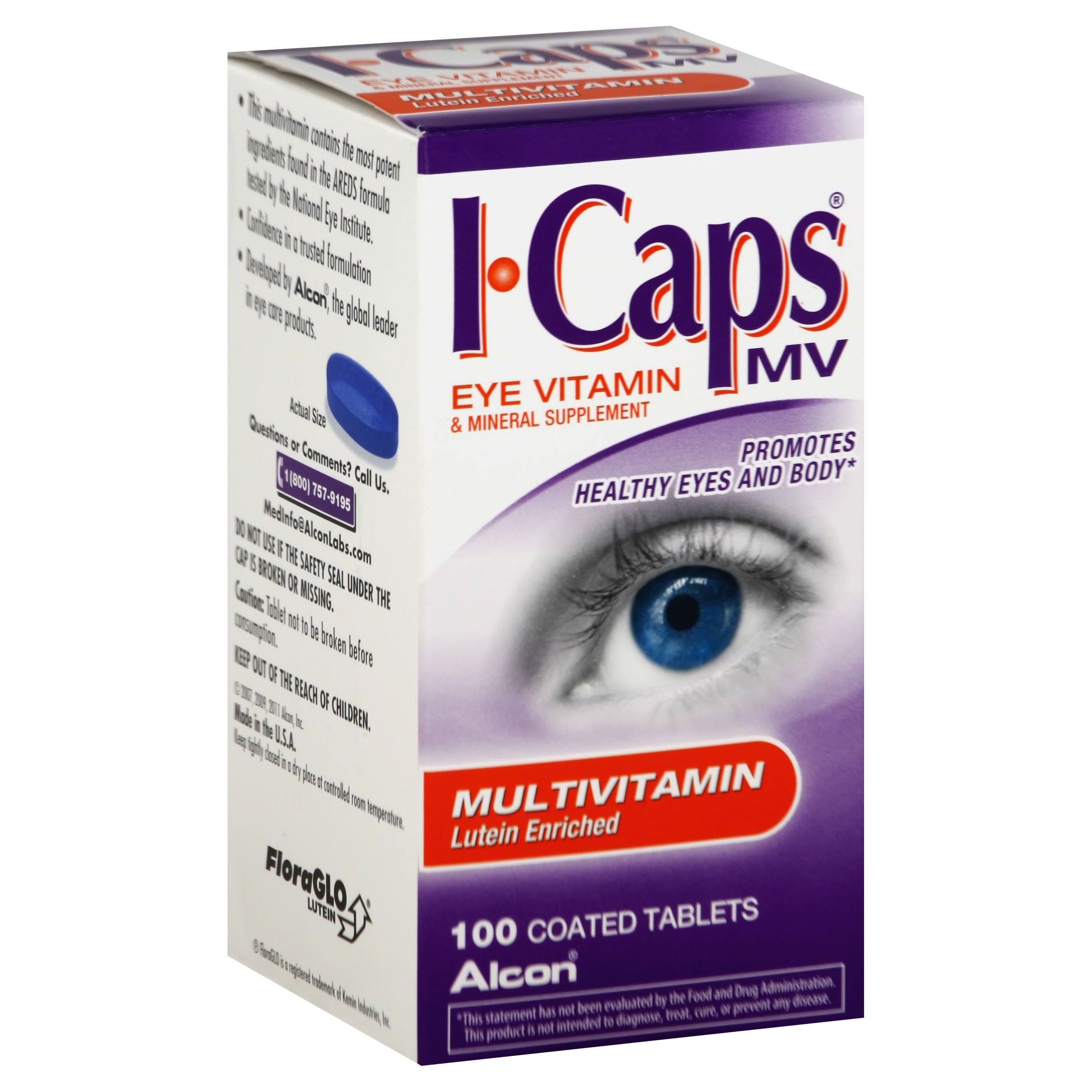 I Caps Multivitamin Lutein Enriched Eye Vitamin - 100ct