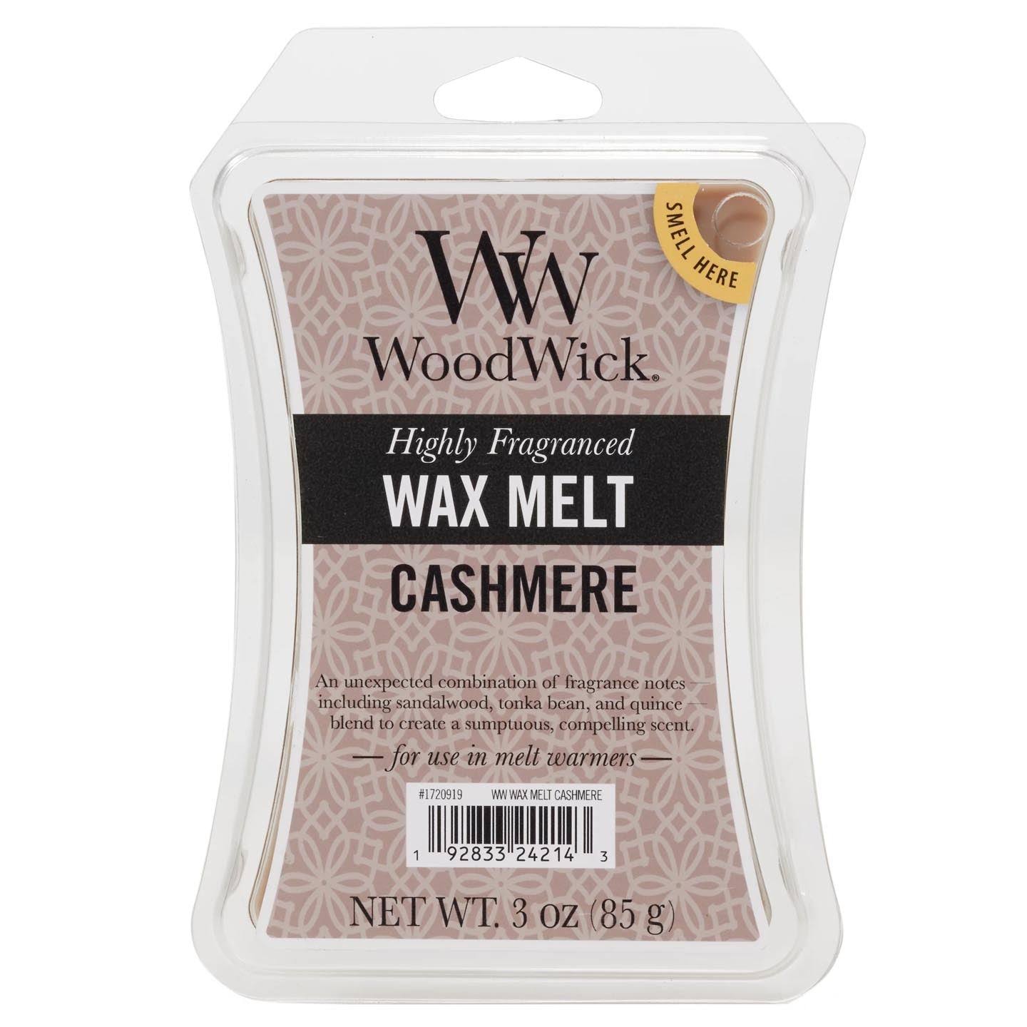 WoodWick Cashmere Wax Melts - 3 oz
