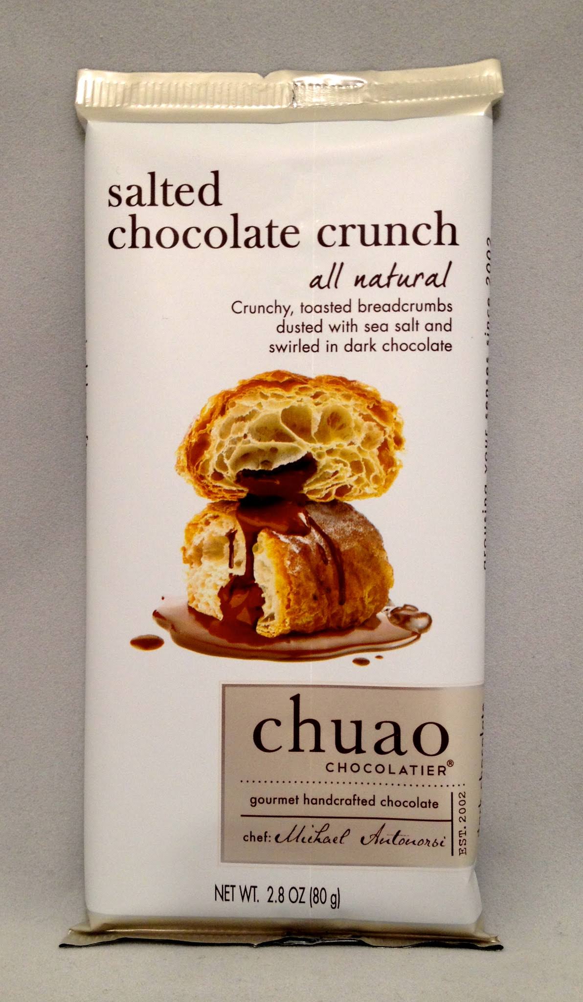 Chuao Chocolatier Dark Chocolate Bar - Salted Chocolate Crunch, 80g